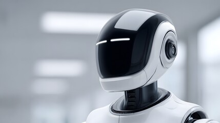 Naklejka premium presenting minimalist robotics closeups