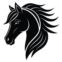 horse silhouette vector