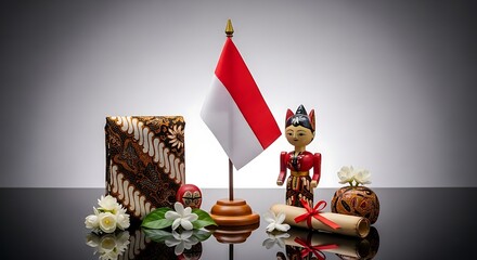 Indonesian independence day concept