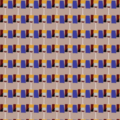Flat design colorful mosaic pattern