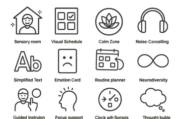 Autism-friendly design elements for calm and orderly environments