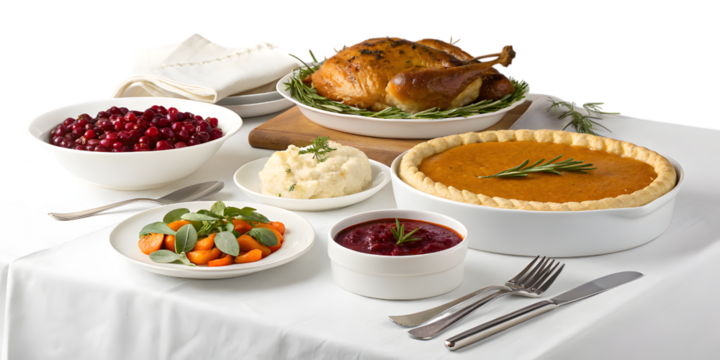 Celebrate abundance with a delicious roasted turkey and classic sides, perfect for festive gatherings and holiday dining.