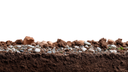 Cross-Section of Earth: a detailed shot of soil and rock, which is a reminder of the natural layers beneath our feet.