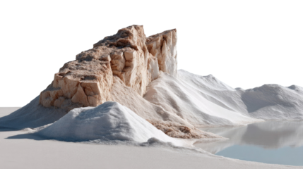 Majestic rock formation: A stunning depiction of a rock formation in nature, sculpted by the elements. The image features a grand view with its color and detailed textures.
