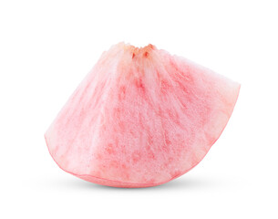 Peach isolated on transparent png (Image from camera)