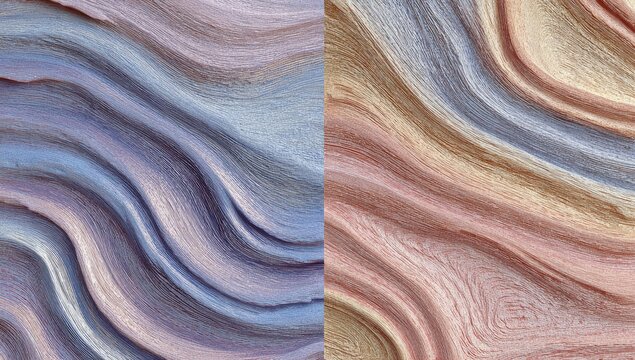 Abstract textured swirls in pastel colors