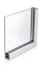 Window frame profile, clear glass