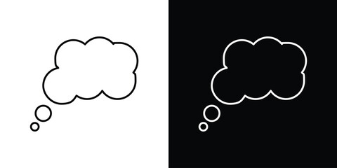 Dream cloud icon design. Thin graphic elements vector illustration