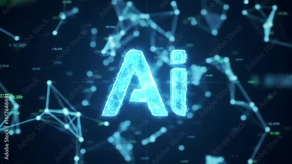Poster ai data and network visualization