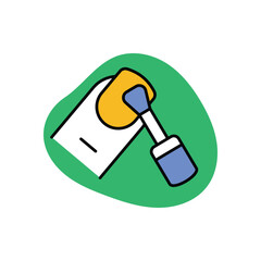 Nail Polish Icon vector stock illustration