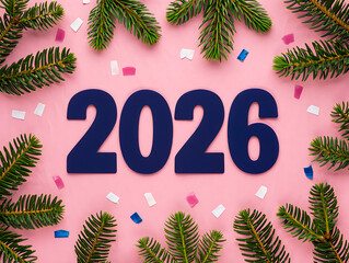 Anticipating 2026 a year of new beginnings surrounded by festive evergreen and