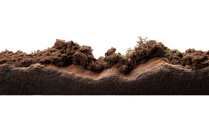 Cross-section of soil layers: A detailed cross-section of soil layers unveils the intricate composition of the earth's surface, revealing the diverse elements that support life.