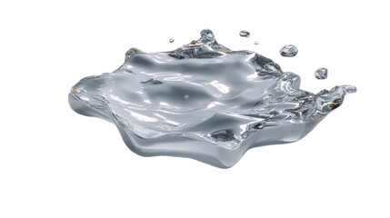 Liquid Metal splash: Capturing the unique properties of liquid metal, this image showcases a dynamic splash, a visual symphony of fluidity and form.