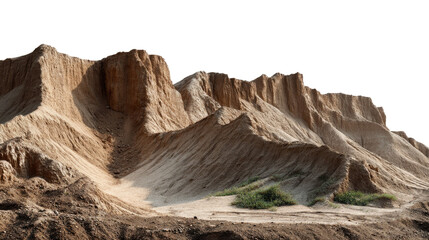 Eroded Landscape: A captivating image of a rugged, eroded landscape showcases the raw beauty and intricate textures of nature's sculpting hand. The photo exhibits the earth's transformation over time.