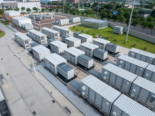 aerial view energy storage power station