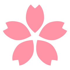 シンプルな桜の花のイラスト