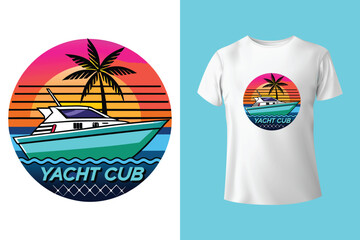 Just Another Day On My Cruising Pontoon. T-shirt design. Vector Illustration.