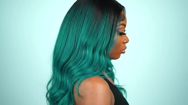 Emerald Green Wig  A Stunning Look