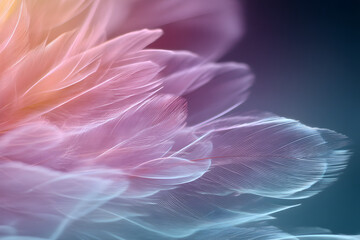 Soft Pastel Petals in Abstract Bloom
