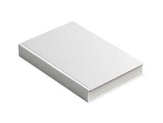 Blank white book, rectangular shape