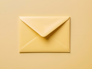 envelope on yellow background , yellow letter