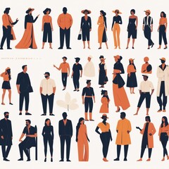 Diverse People Silhouette Pack - Inclusive Minimal Style