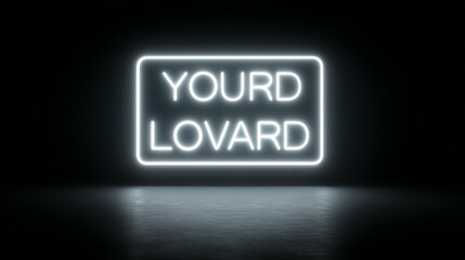Neon sign words yourd lovard