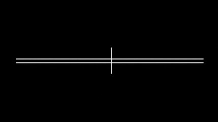 Simple white lines on black background
