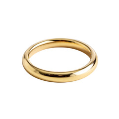 Gold band ring, smooth, simple, classic
