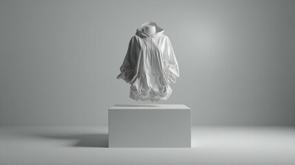 White jacket display isolated background