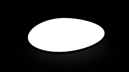 White oval ceiling light