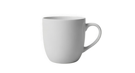 Ai generated image of a white ceramic mug isolated on a transparent background