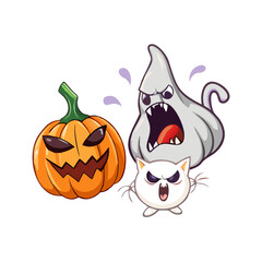 knoblauch, cartoon, comic, knolle, zwiebel, emotional, emotionen, wütend, schreiend, laut, schrei, halloween, vektor, icon, kürbis, anpassen, abbildung, cartoons, katze, gespenst, symbol, die flederma