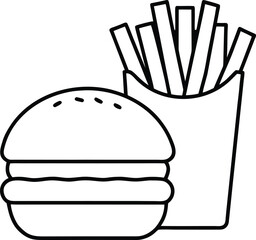 french food vector illustration