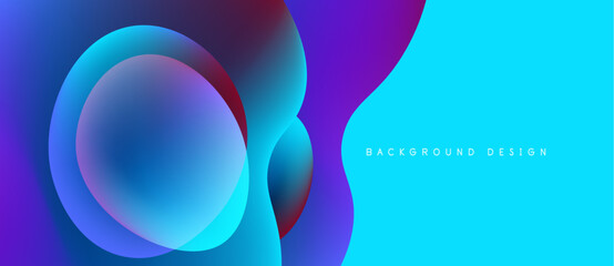 Abstract fluid shapes, vibrant blue purple gradients. Modern design element, perfect backdrop for digital projects. Smooth transitions create dynamic visual impact.