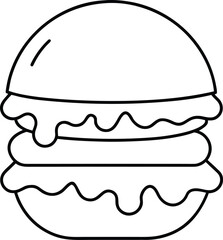 french food vector illustration