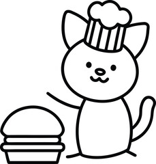 french food vector illustration