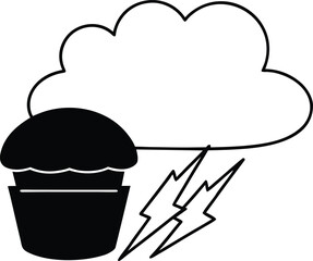 french food vector illustration