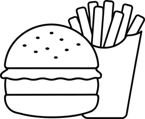 french food vector illustration