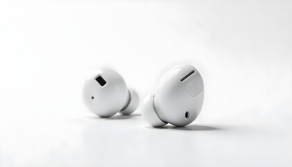 ear pods isolated on white background