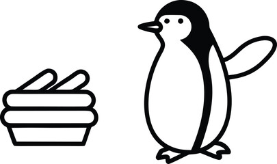 french food vector illustration