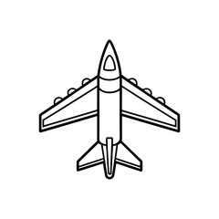 Airplane line art design, airplane line art drawing, jet line art