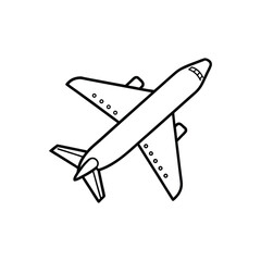 Airplane line art design, airplane line art drawing, jet line art