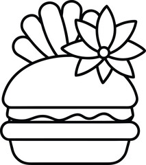 french fries vector illustration