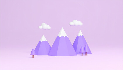 Winter landscape with deer paper cut out and fir trees in snow festive horizontal banner with text merry christmas village and flying santa sleigh in night sky with stars snowfall and moon
