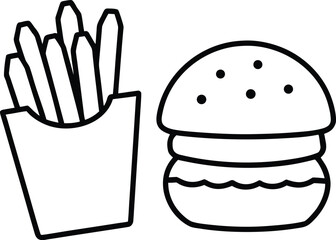 fast food vector illustration