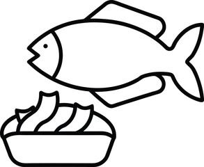 fish on a white background
