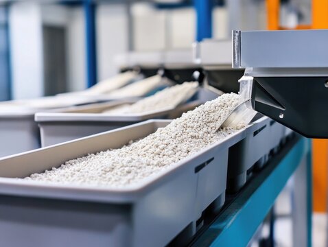 Efficient raw material transfer on production line