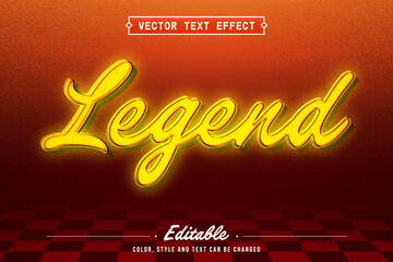 Retro Arcade Text Style Glowing Vector Graphic