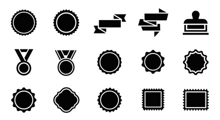 Diverse Emblems and Badges: A collection of meticulously designed emblems and badges, perfect for various purposes, from accolades to official seals.